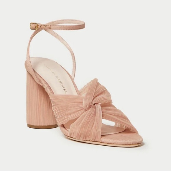 LOEFFLER RANDALL Womens Pink Reed Open Toe Sculpted Heel Heeled Sandal Size 10 - Picture 1 of 8